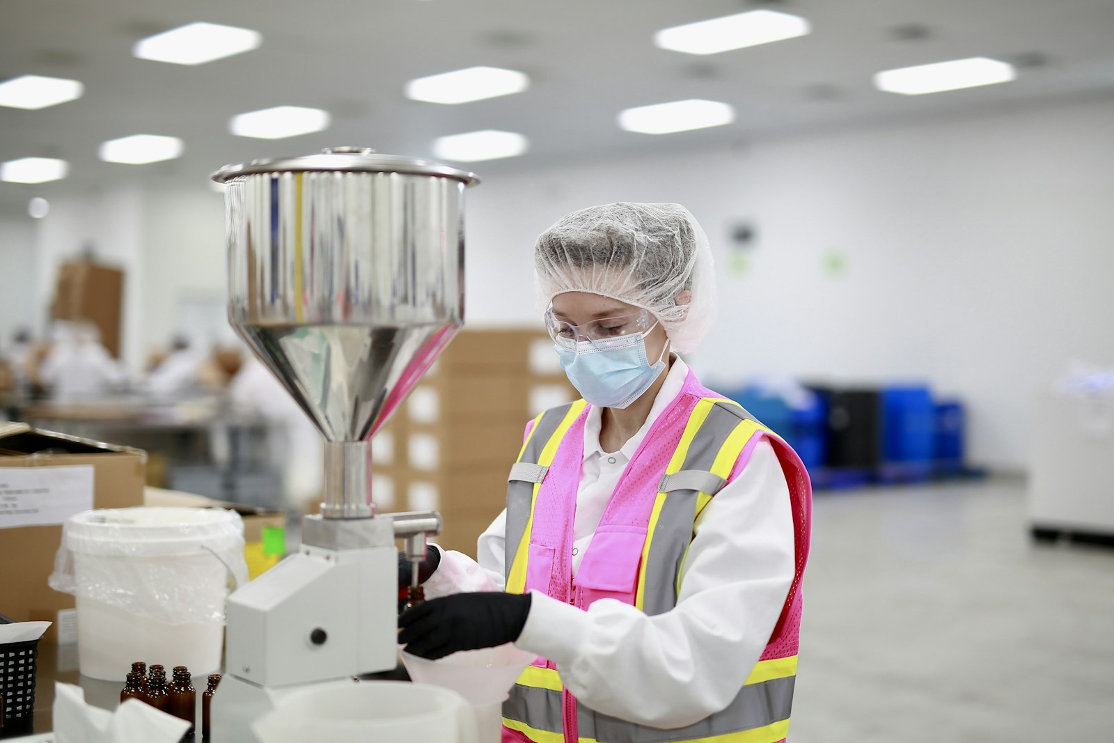 Filling line in operation at Goodier Labs Dallas
